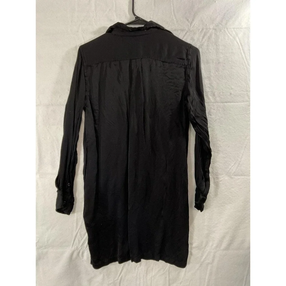 Denim & Supply Ralph‎ Lauren Shirt Dress Womens XS Black Lace Up Utility Safari
